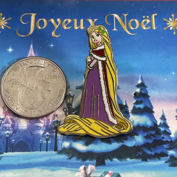 Disneyland Rapunzel Princess Trading Pin Tangled Christmas Lapel Pin Brooch Gift - Picture 4 of 11